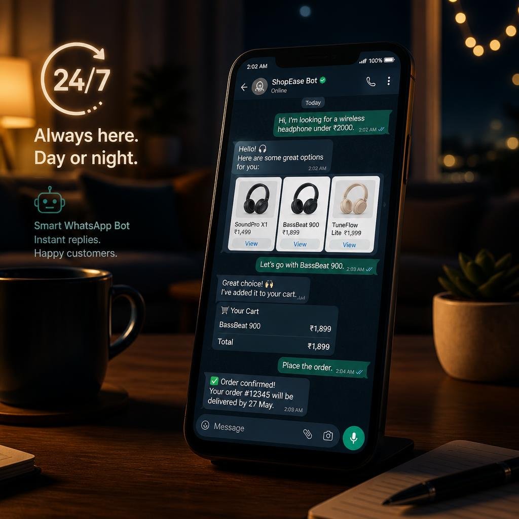 A_nighttime_scene_showing_a_smartphone_on_a_desk_with_a_WhatsApp_bot_interface