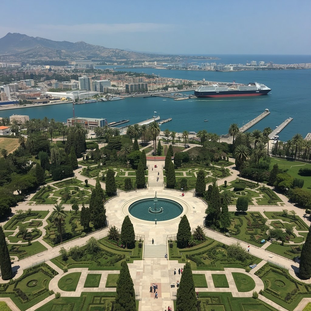 biznova_Bahai_Gardens_Port_of_Haifa_Carmel_Mountain_Mediterranean_Sea_Haifa